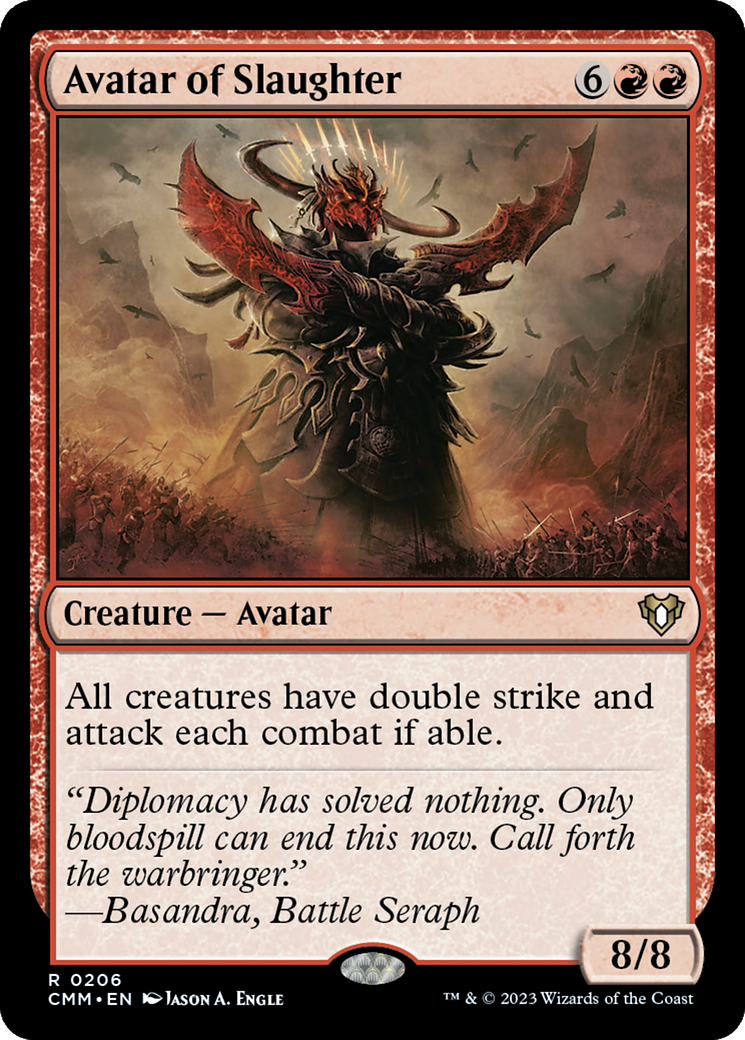 Avatar of Slaughter [Commander Masters] Foil