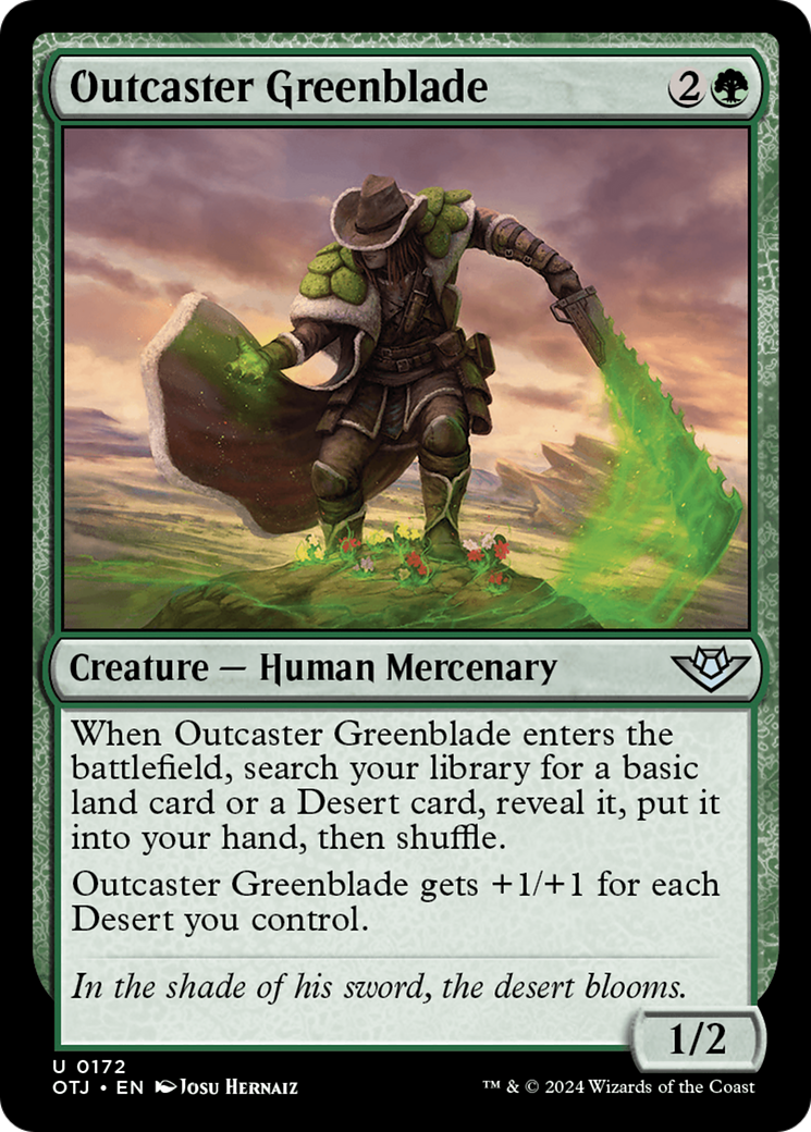Outcaster Greenblade (172) - Outlaws of Thunder Junction
