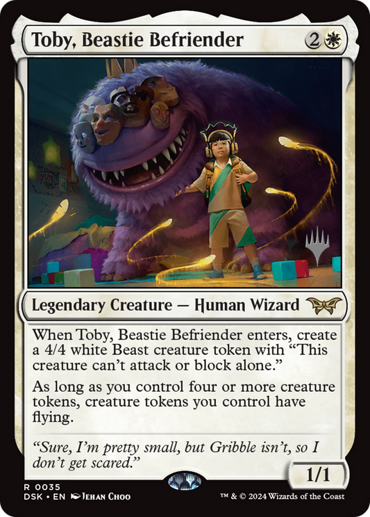 Toby, Beastie Befriender [Duskmourn: House of Horror Promos] Foil