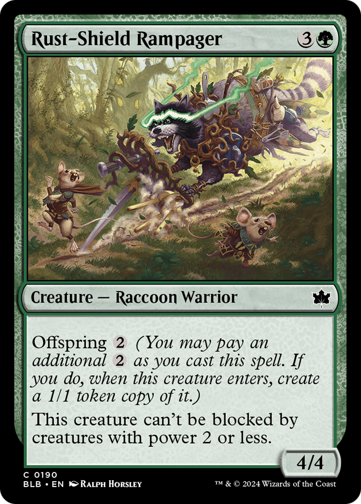 Rust-Shield Rampager (190) Foil - Bloomburrow