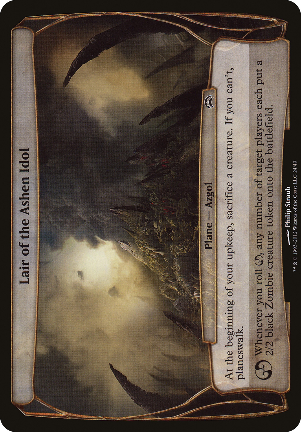 Lair of the Ashen Idol (Planechase 2012) (024) - Planechase 2012 Planes