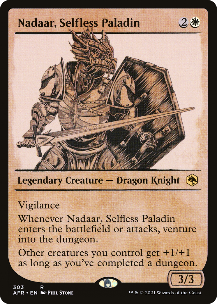 Nadaar, Selfless Paladin (Showcase) (303) - Adventures in the Forgotten Realms