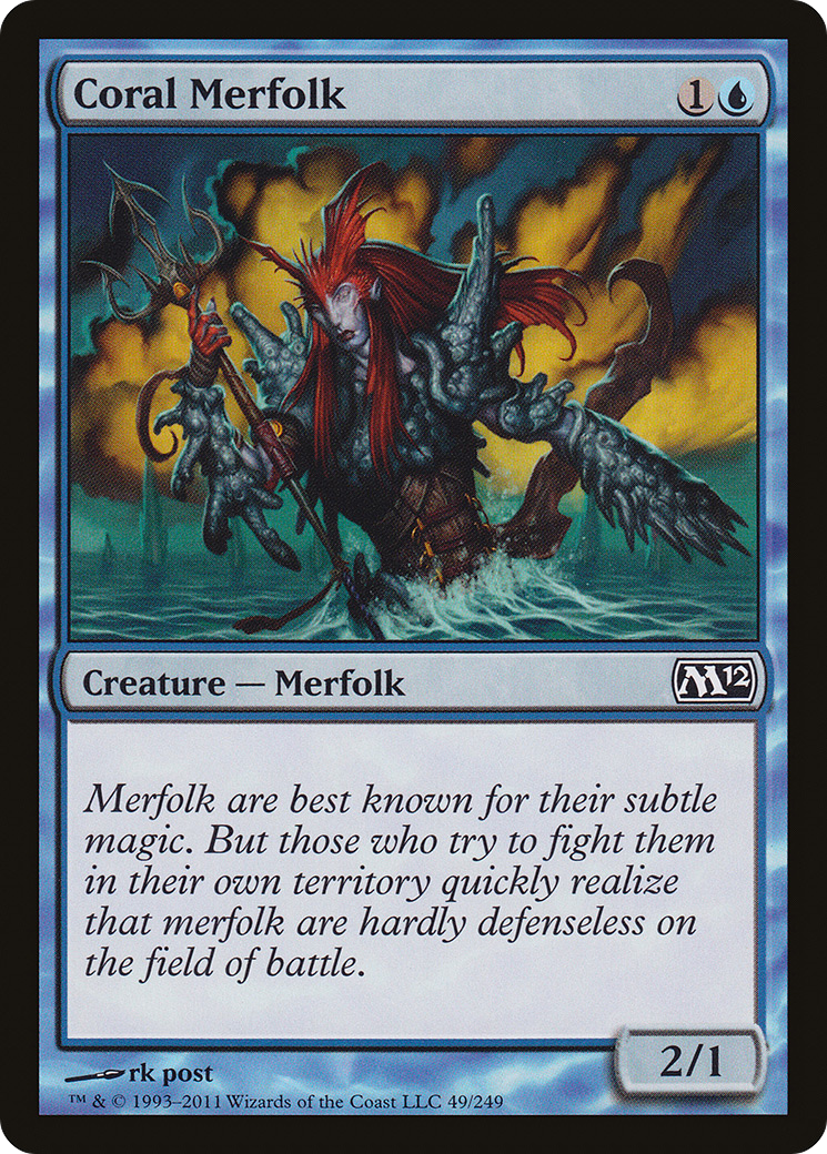 Coral Merfolk (049) - Magic 2012