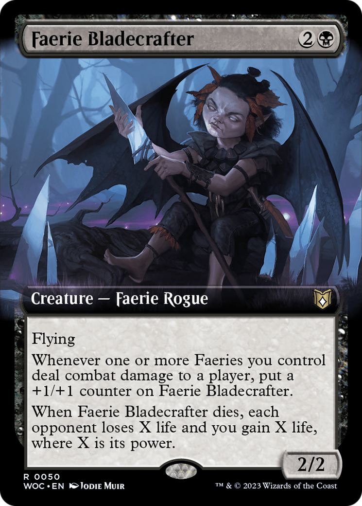 Faerie Bladecrafter (Extended Art) (050) - Wilds of Eldraine Commander