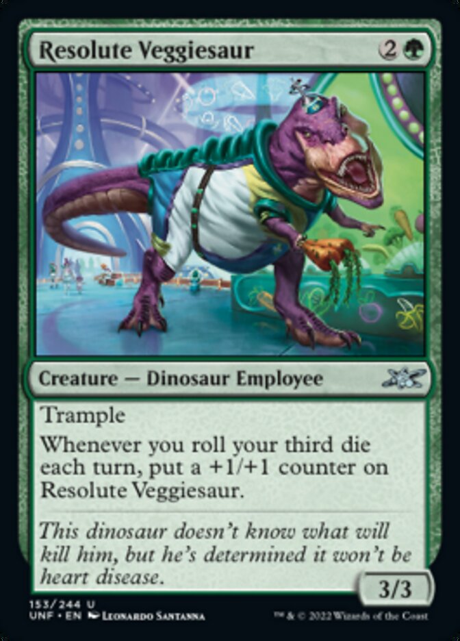 Resolute Veggiesaur [Unfinity] | Silver Goblin