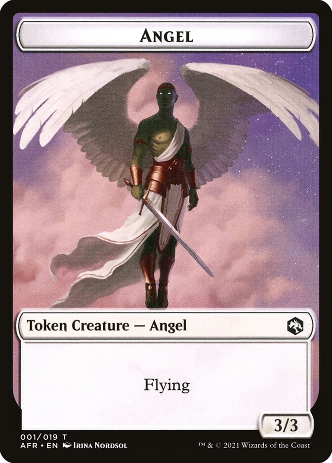 Angel // Dog Illusion Double-Sided Token [Dungeons & Dragons: Adventures in the Forgotten Realms Tokens] | Silver Goblin