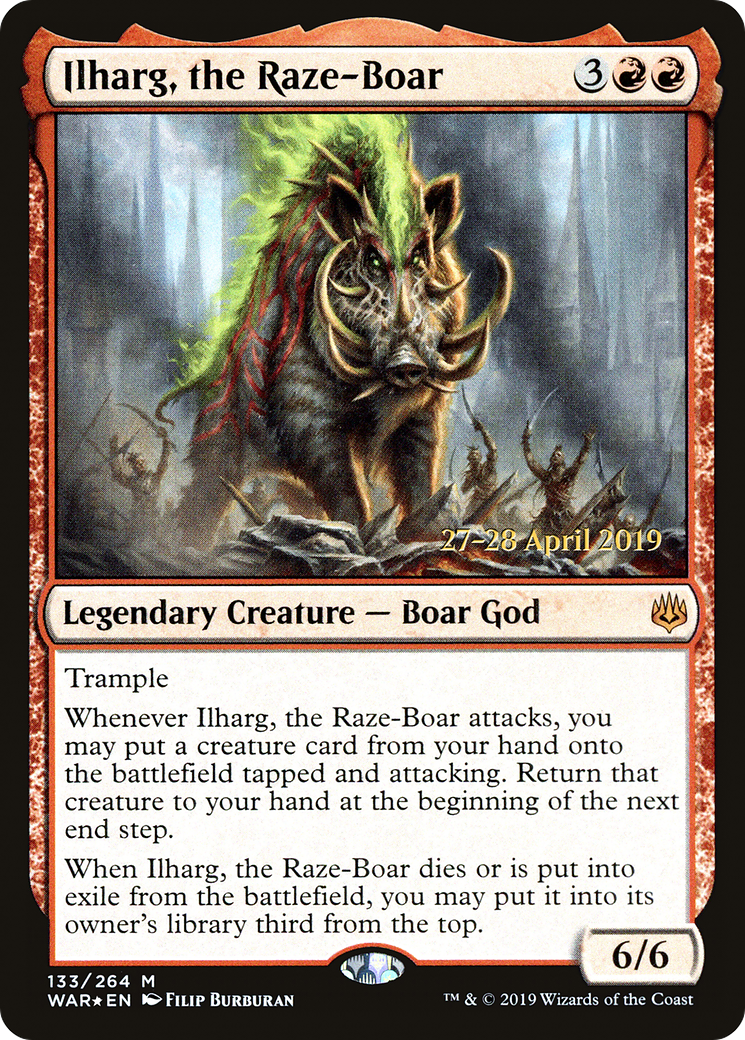 Ilharg, the Raze-Boar (133s) Foil - War of the Spark Promos