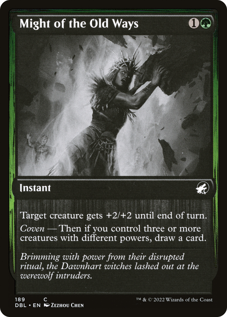 Might of the Old Ways (189) Foil - Innistrad: Double Feature