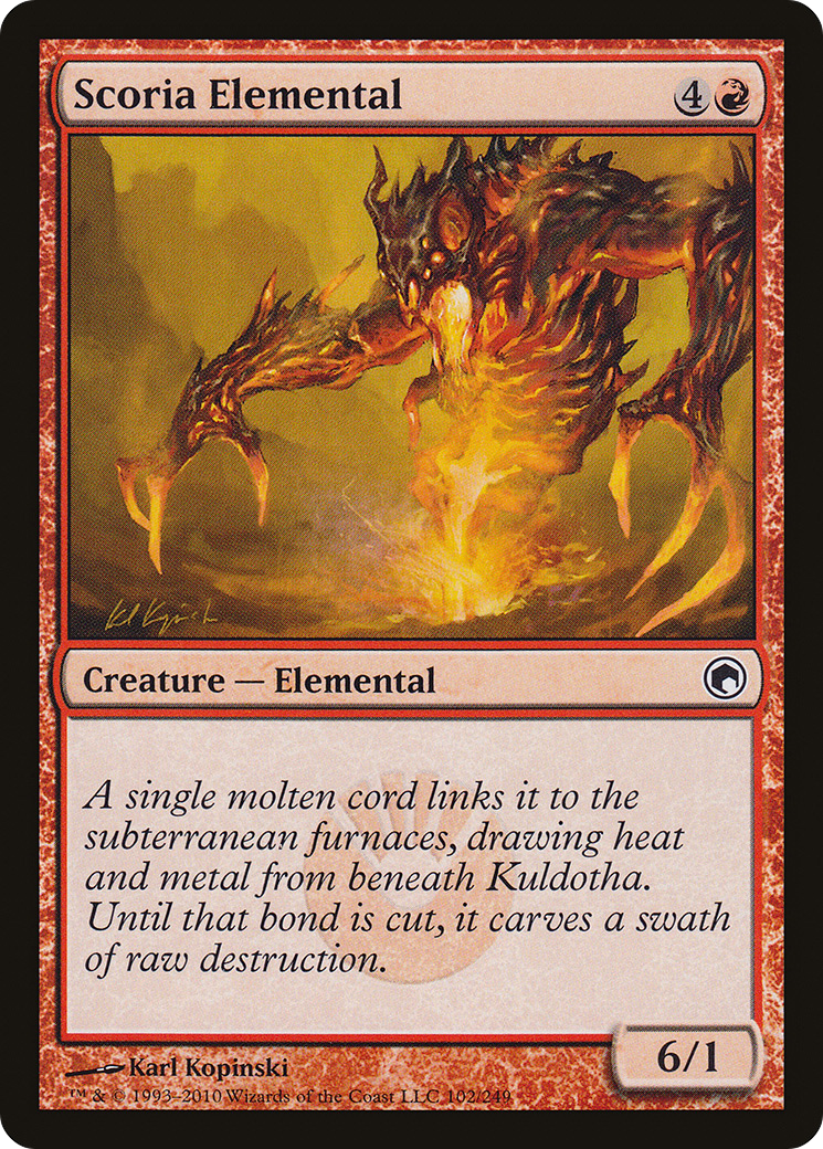 Scoria Elemental (102) - Scars of Mirrodin