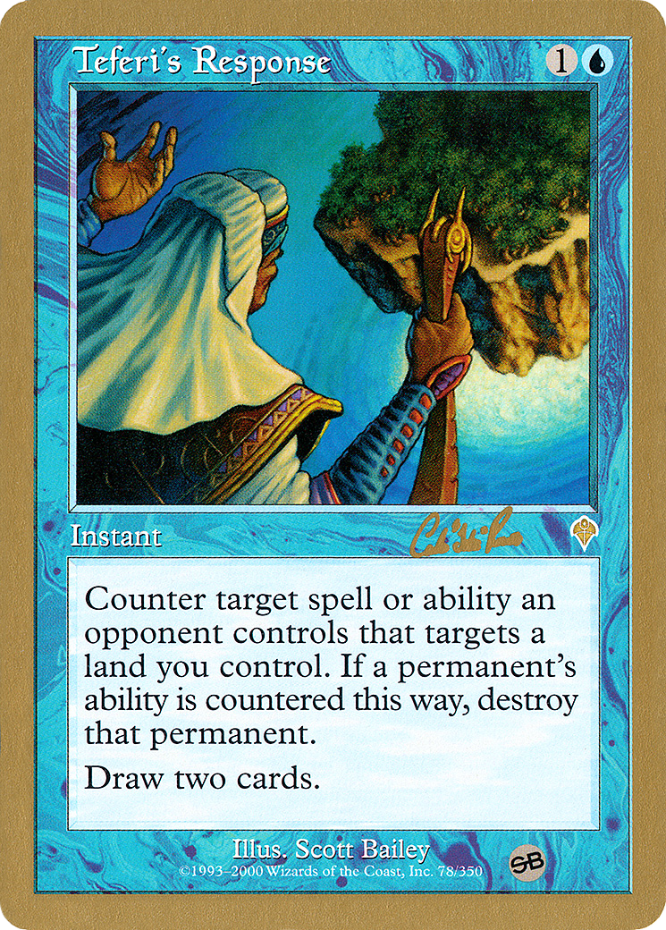 Teferi's Response - 2002 Carlos Romao (INV) (SB) (Retro) - World Championship Decks 2002