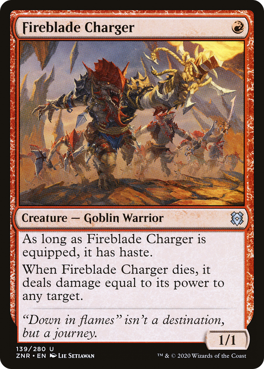 Fireblade Charger (139) Foil - Zendikar Rising