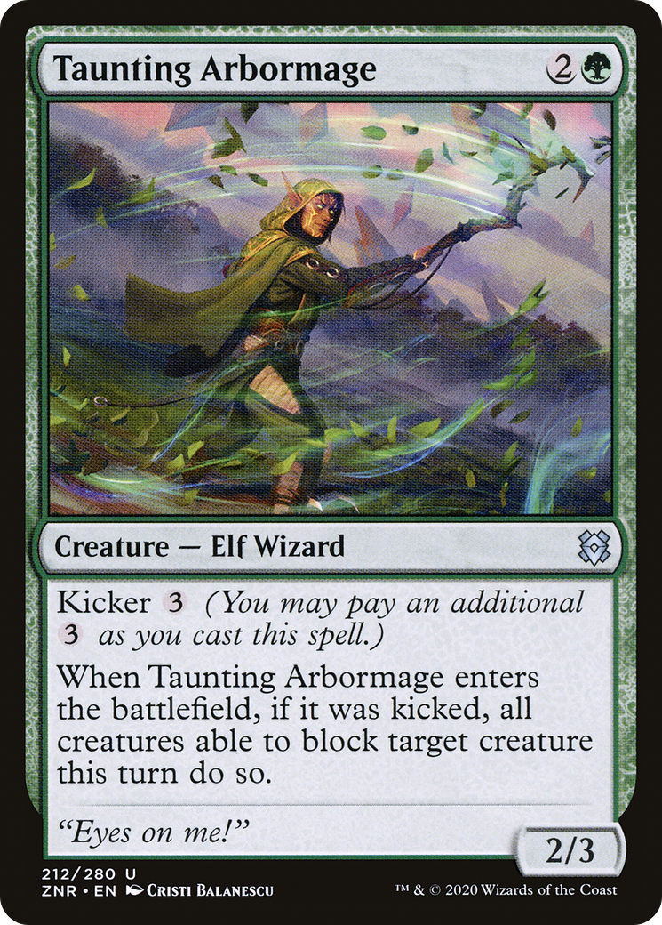 Taunting Arbormage (212) Foil - Zendikar Rising