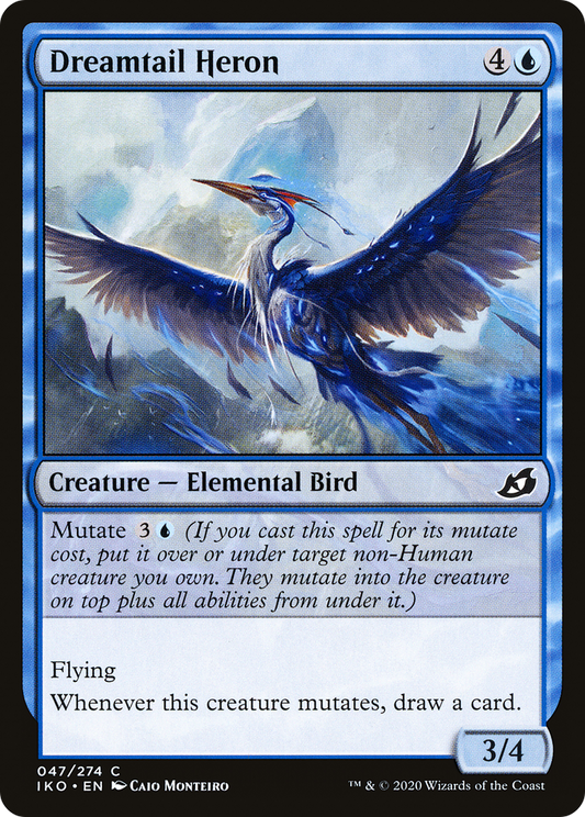 Dreamtail Heron [Ikoria: Lair of Behemoths] Foil