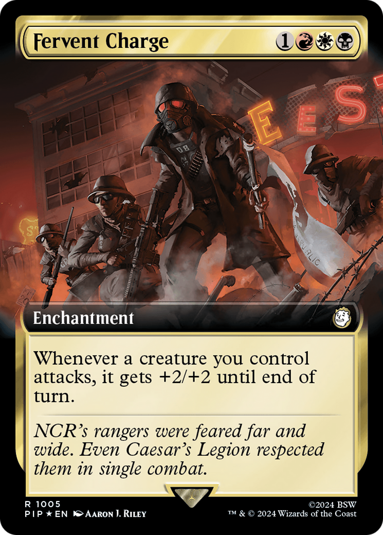 Fervent Charge (Extended Art) (1005) Surge Foil - Fallout