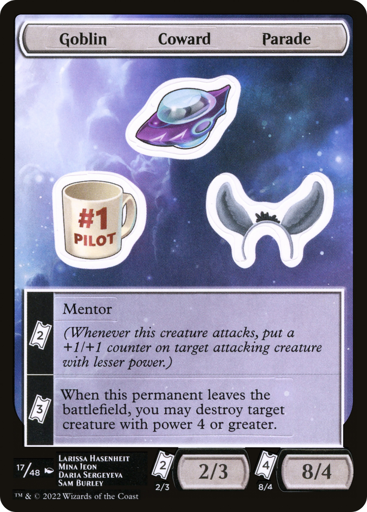 Goblin Coward Parade (017) - Unfinity Sticker Sheets