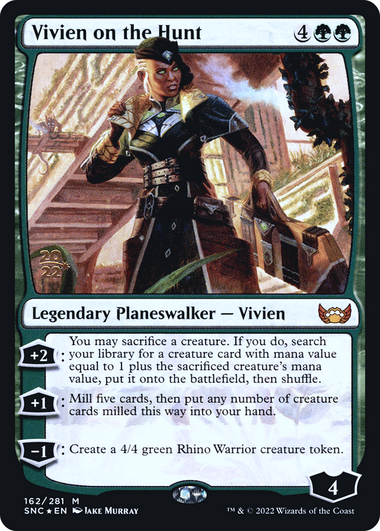Vivien on the Hunt (162) Foil - Streets of New Capenna Promos