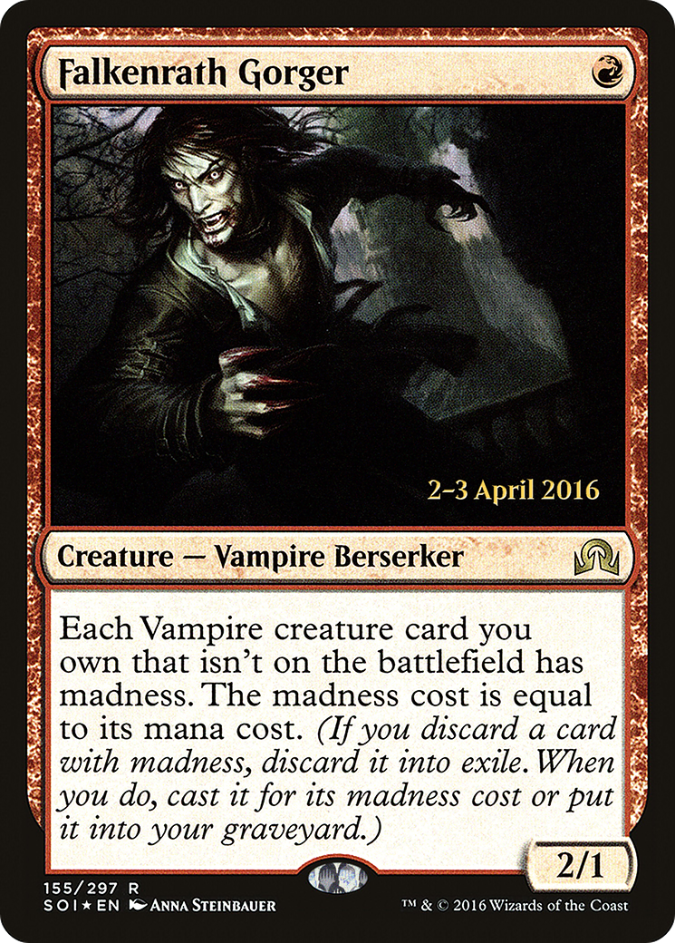 Falkenrath Gorger (155s) Foil - Shadows over Innistrad Promos