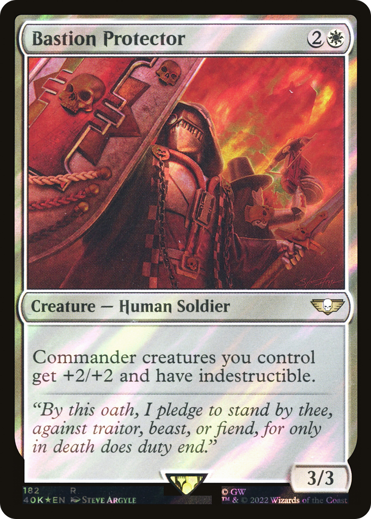 Bastion Protector (182) Surge Foil - Warhammer 40,000 Commander