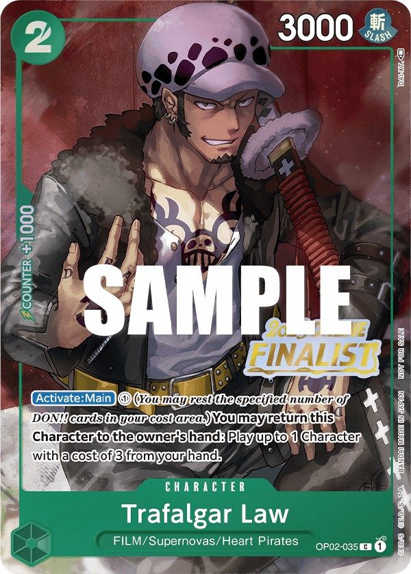 Trafalgar Law (Online Regional 2023) [Finalist] [One Piece Promotion Cards] | Silver Goblin