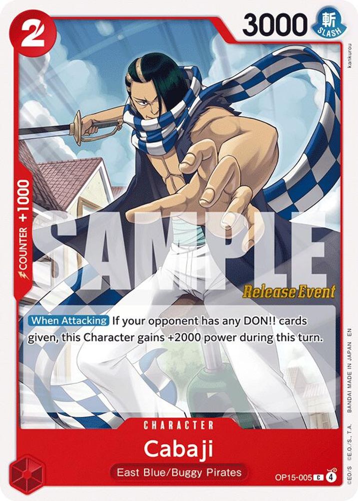 Cabaji (OP15-005) Release Event Cards