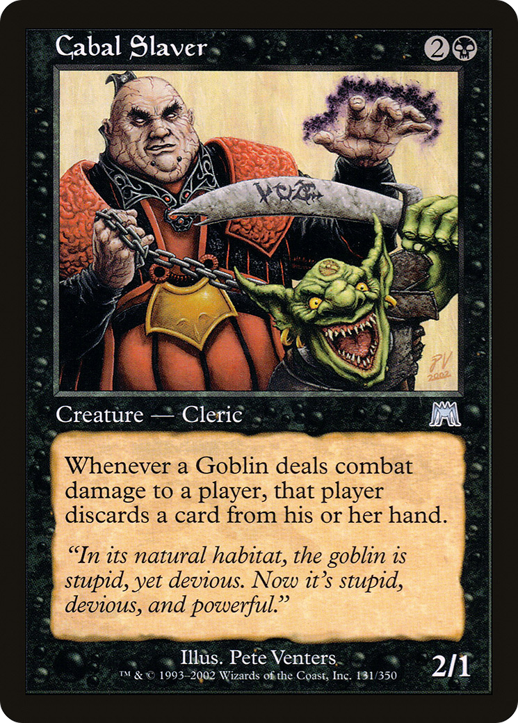 Cabal Slaver (131) Foil - Onslaught