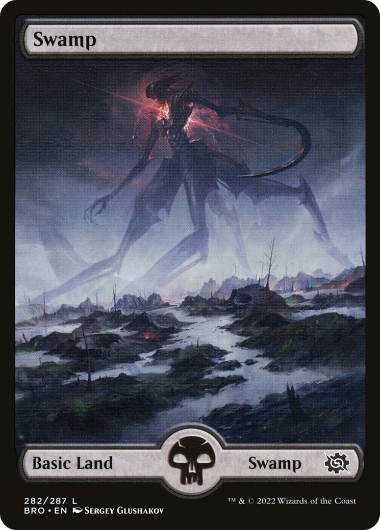 Swamp – Full Art (282) Foil - The Brothers' War