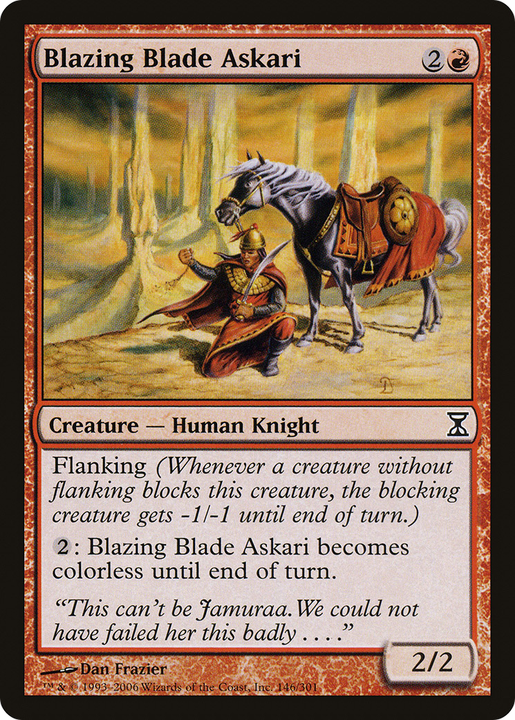 Blazing Blade Askari (146) - Time Spiral
