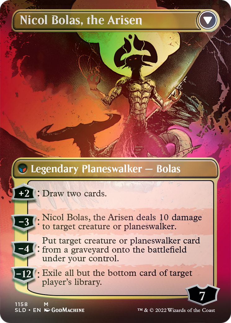 Nicol Bolas, the Ravager // Nicol Bolas, the Arisen (1158) Foil - Secret Lair Drop