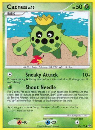 Cacnea (67) Reverse Holofoil - Platinum