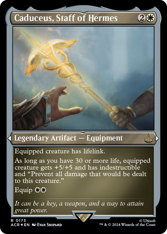 Caduceus, Staff of Hermes (173) Etched Foil - Assassin's Creed