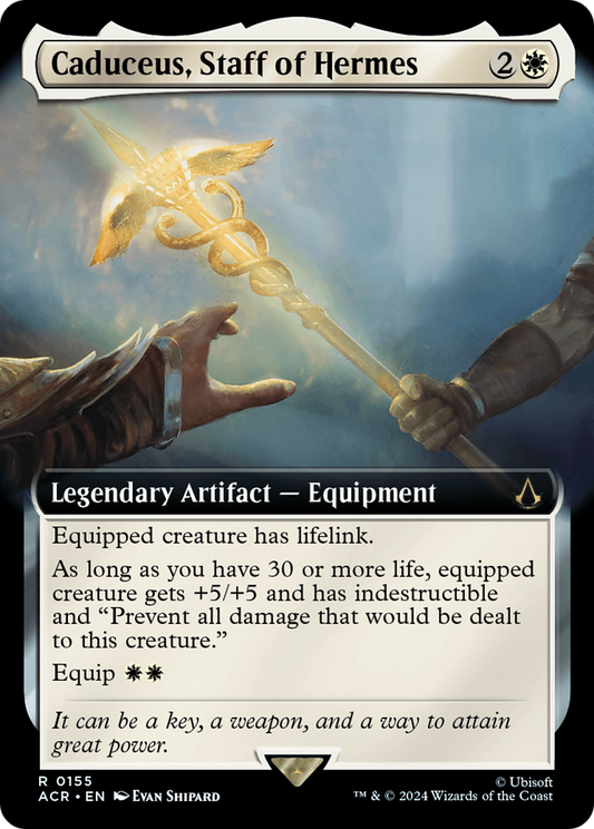 Caduceus, Staff of Hermes (Extended Art) (155) Foil - Assassin's Creed