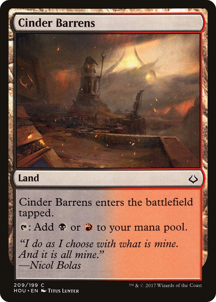 Cinder Barrens (209) - Hour of Devastation