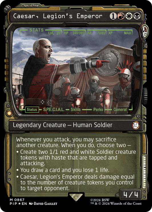 Caesar, Legion's Emperor (Showcase) (867) Surge Foil - Fallout