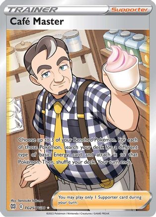 Cafe Master (Full Art) (TG25) Holofoil - Brilliant Stars