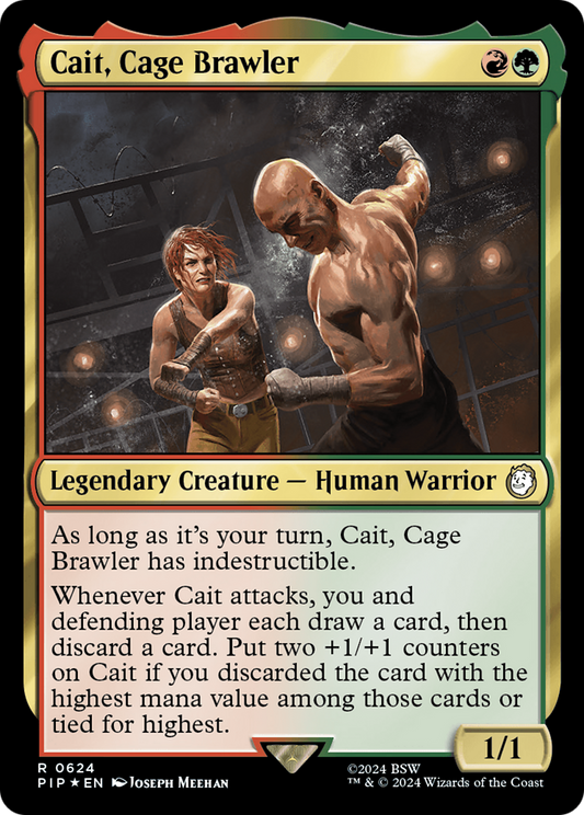Cait, Cage Brawler (624) Surge Foil - Fallout