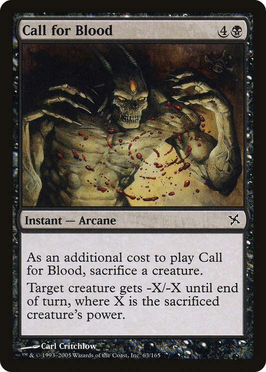 Call for Blood (063) Foil - Betrayers of Kamigawa