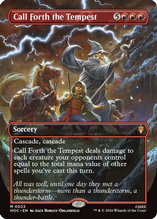 Call Forth the Tempest (Borderless) (022) Foil - The Hobbit: Eternal-Legal