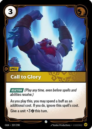 Call to Glory (207) Foil - Origins