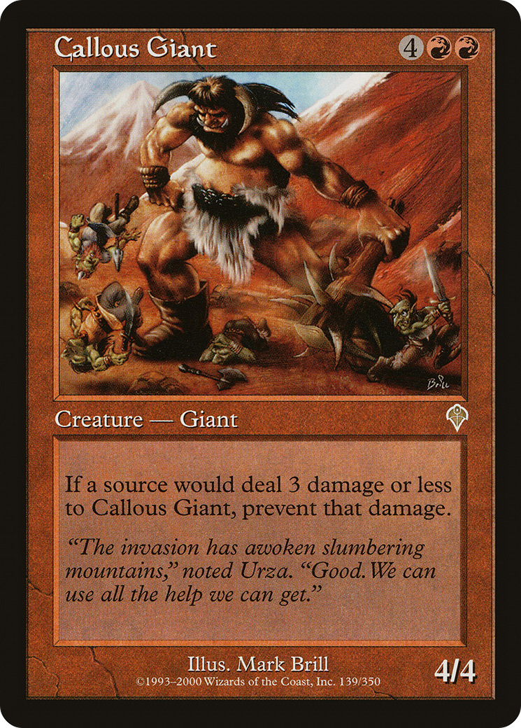Callous Giant (139) Foil - Invasion