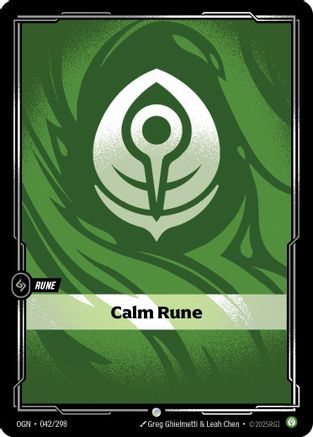 Calm Rune (042) - Origins