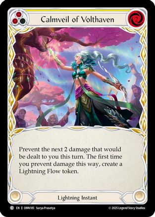 Calmveil Of Volthaven (Yellow) (OMN185) - Omens of the Third Age
