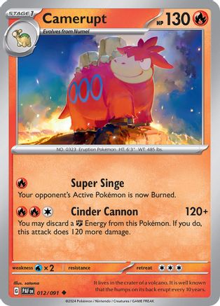 Camerupt (12) - Paldean Fates