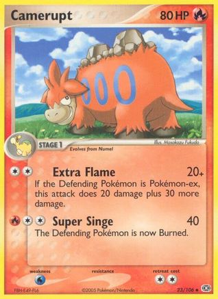 Camerupt (23) Reverse Holofoil - Emerald