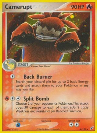 Camerupt (4) Reverse Holofoil - Deoxys