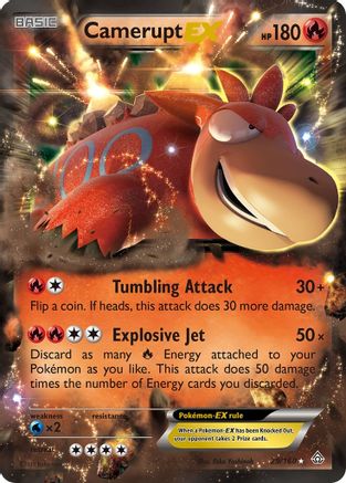 Camerupt EX (29) Holofoil - Primal Clash