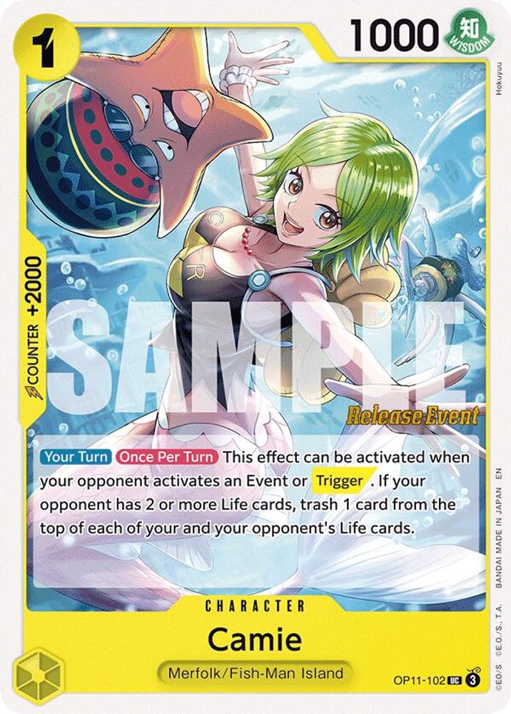 Camie (OP11-102) Release Event Cards