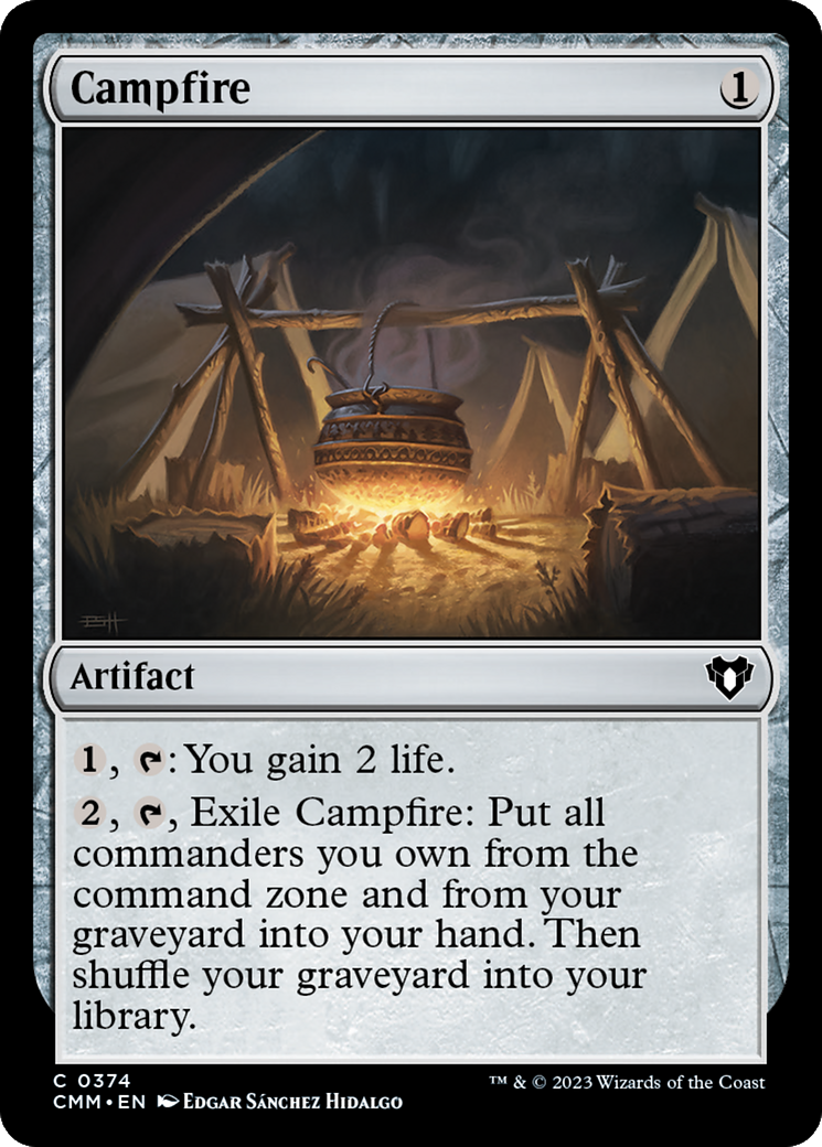 Campfire (374) Foil - Commander Masters