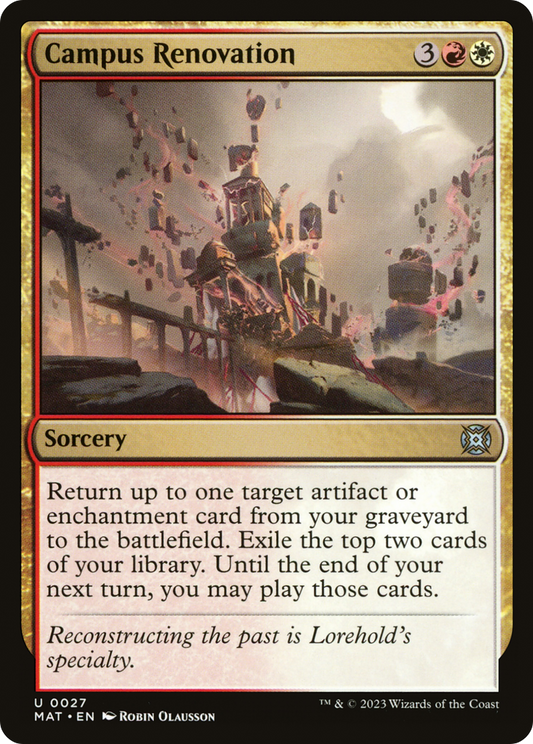 Campus Renovation (027) - March of the Machine: The Aftermath Foil