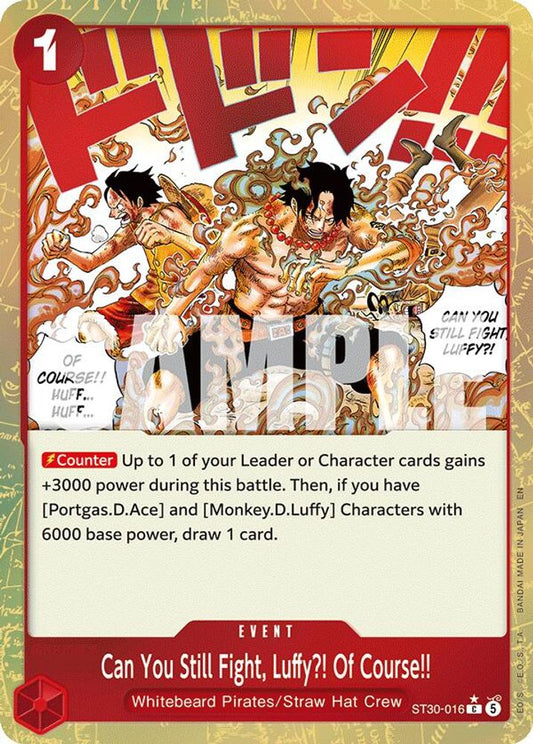 Can You Still Fight, Luffy?! Of Course!! (Parallel) (ST30-016) Foil