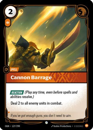 Cannon Barrage (127) Foil - Origins
